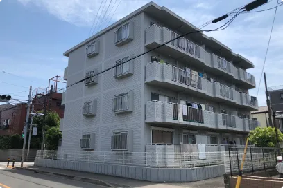 千葉県市川市のRC造マンション（築27年・3DK×12世帯）の外観